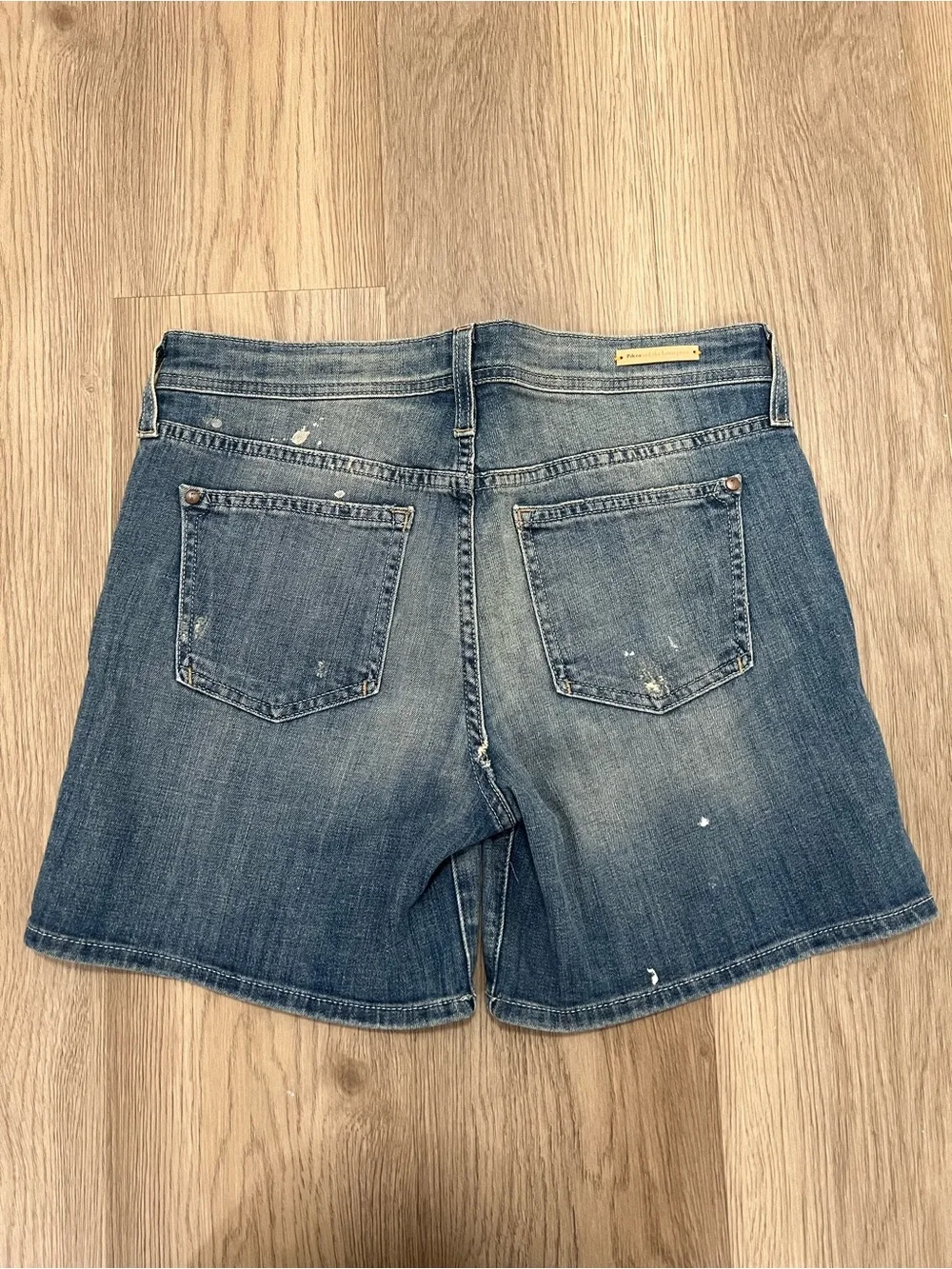 Pilcro and the Letterpress Hyphen Distressed Denim Shorts Size 27